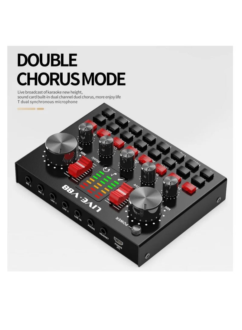 Arabest BM800 Professional Mic Condenser Microphone V88 Sound Card for Webcast Live Stream - Image 2