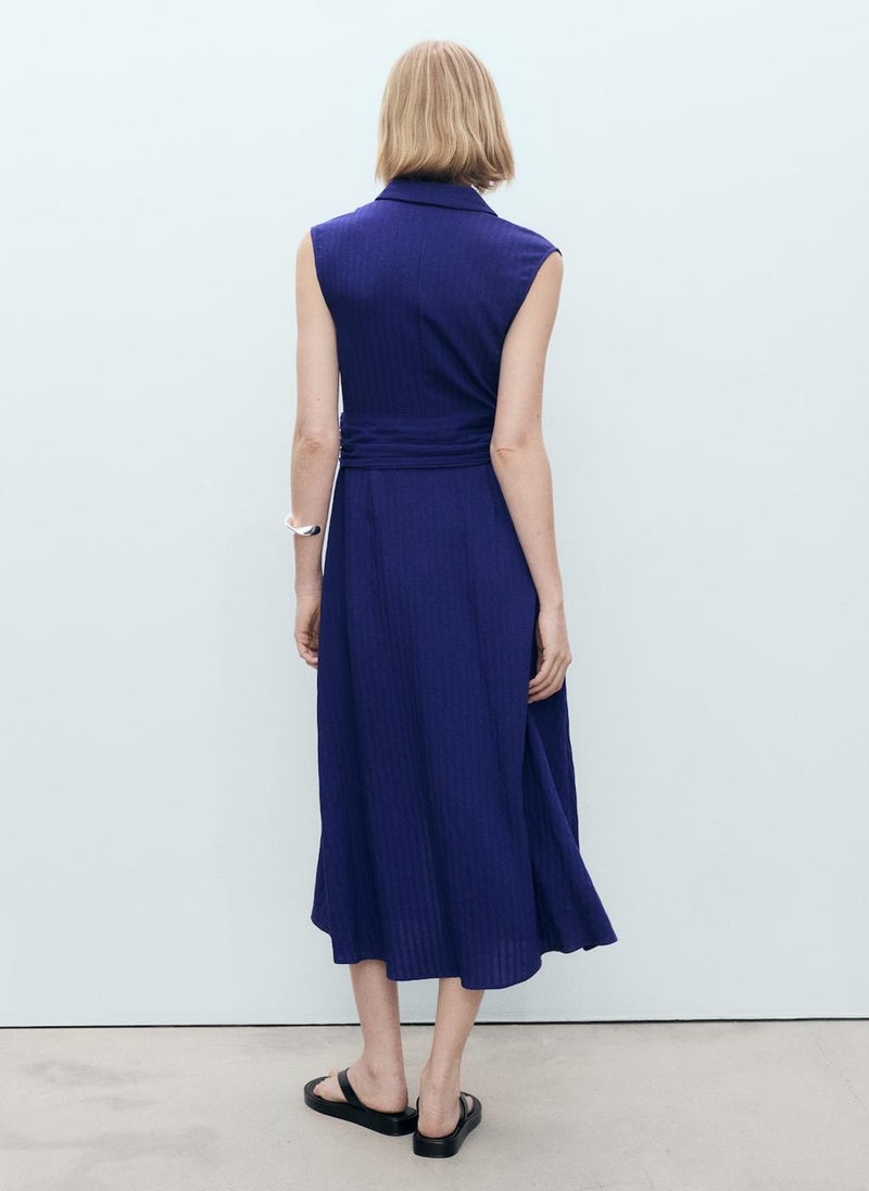 MANGO Casual Bow Shirt Dress  - Image 2