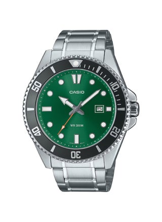 Men's Analog Quartz Green Dial Stainless Steel Watch MDV-107D-3A2VDF - pzsku/ZF9FBFA890161F082ADC3Z/45/1746068911/dfcac929-9ef9-4d3d-b9cf-40eb942b7134