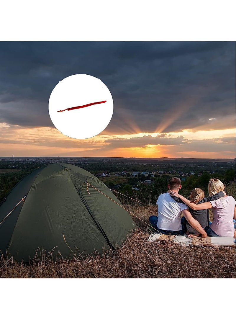 كابتن تيك 10 Pack Heavy Duty Aluminium Alloy Tent Pegs 25cm Lightweight Stakes for Camping Hiking Outdoor Activities with Storage Bag Red - Image 2