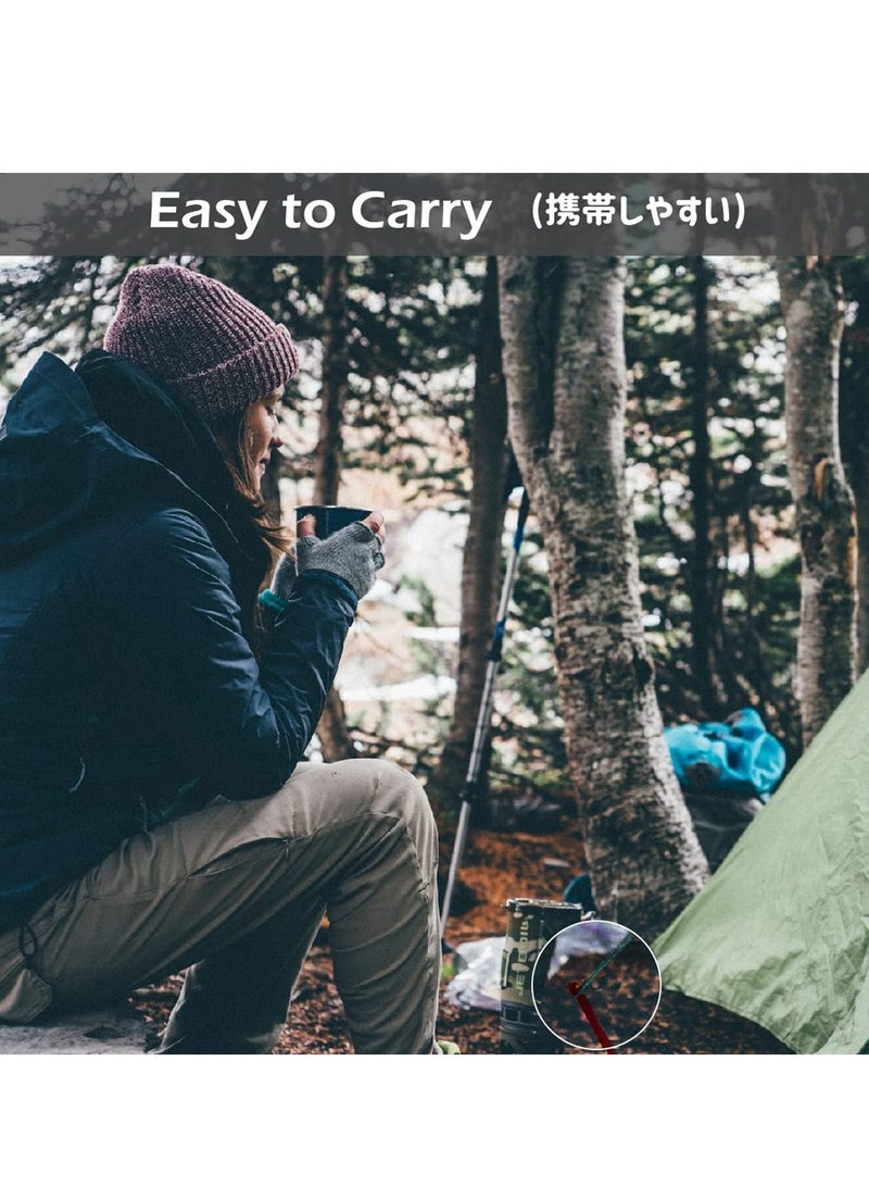 كابتن تيك 10 Pack Heavy Duty Aluminium Alloy Tent Pegs 25cm Lightweight Stakes for Camping Hiking Outdoor Activities with Storage Bag Red - Image 3