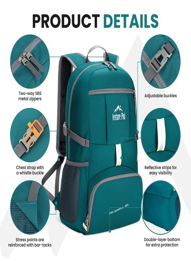 Venture Pal Lightweight Packable Durable Travel Hiking Backpack Daypack-ArmyGreen - Image 3