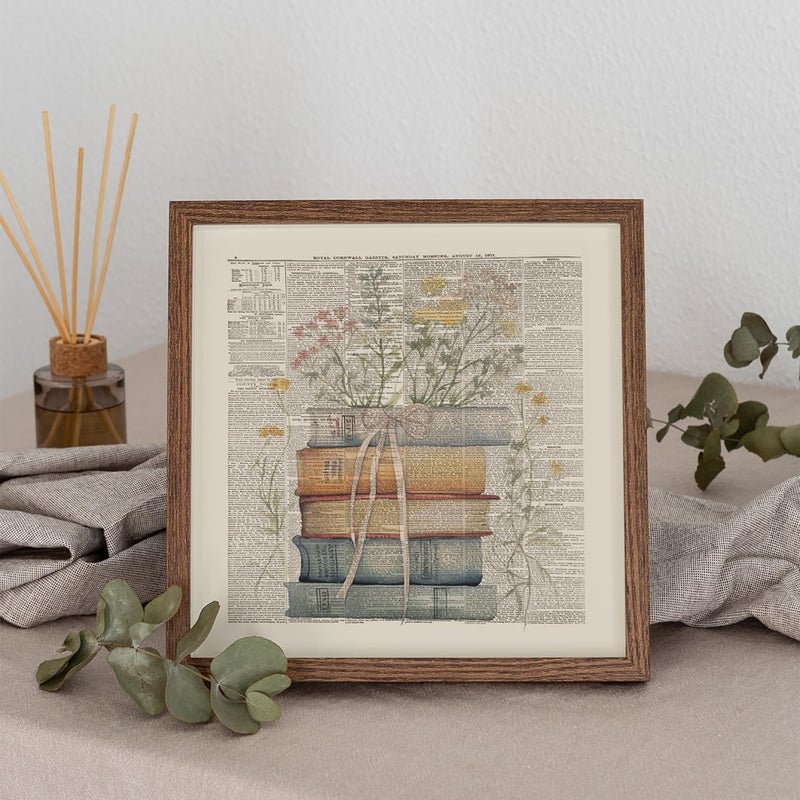 PLKMN Vintage Book Reading Posters for Library 10x10  Book Club Decorations  Library Decor  Retro Vintage Book Wall Art for Reading Room Classroom Nursery  Book Lovers Gifts  Set of 4 Unframed - Image 2