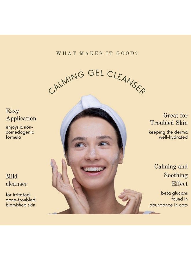 Oattbe Synbio Betaglucan Facial Cleanser 100Ml Calming Gel Cleanser For Irritated Troubled Skin Premium Facial Cleansing Products For Women Mild Gentle Formula - Image 4