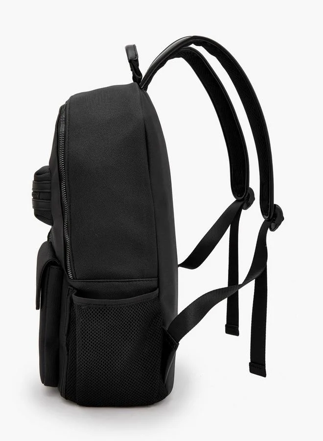 Missy BLACK Solid Backpack With Front Pocket for Women | Best Price UAE