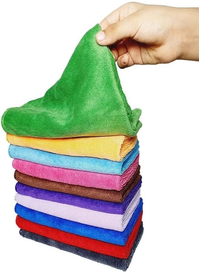 REXO Microfiber Cleaning Towels 30 x 30 cm, Ultra Absorbent Microfiber Cleaning Cloth | Scratch & Lint Free Car Duster | Multi-Purpose, Reusable Cleaning Rags for Home, Kitchen use. (3-Pack)  - Image 2