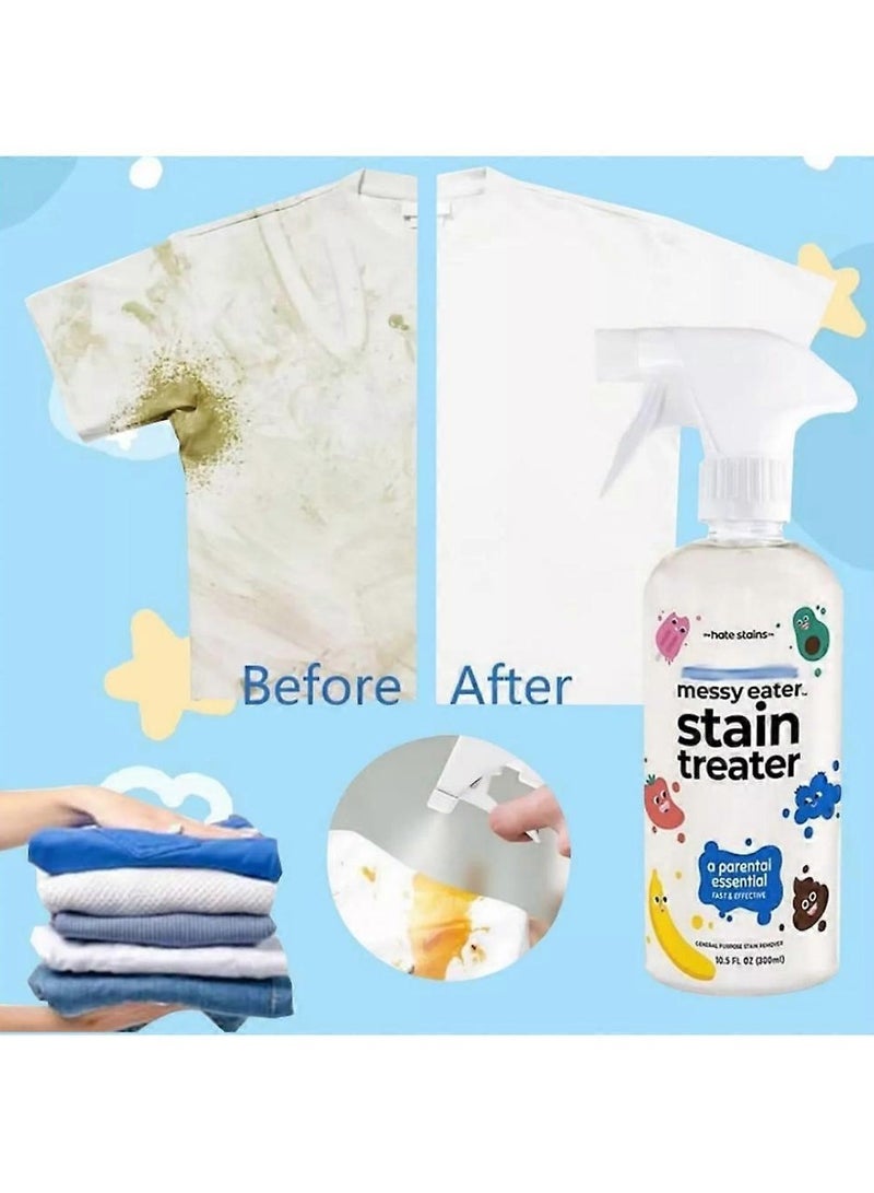 Stain Remover Spray 120ML Stain Treater for Laundry, Laundry Stain Remover Spot Cleaner for Food, Grease, Oil Paint Blood and Pet Stains, Coffee Off From Laundry, Underwear, Fabric (1 Bottle) - Image 3