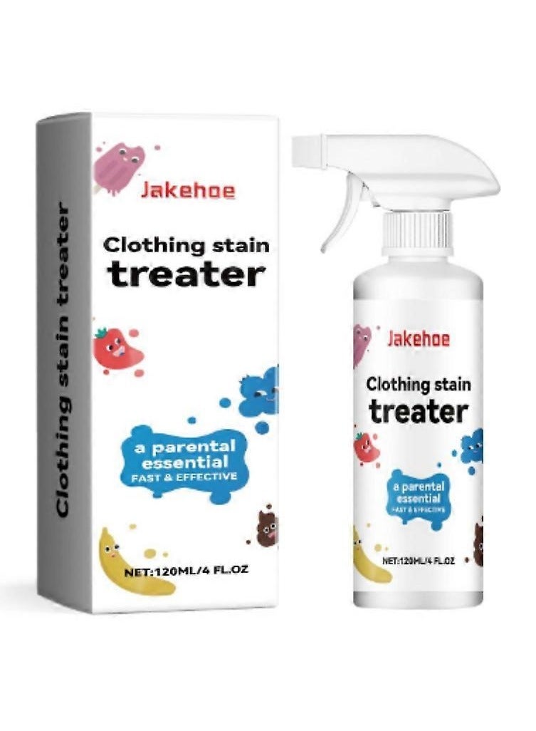 Stain Remover Spray 120ML Stain Treater for Laundry, Laundry Stain Remover Spot Cleaner for Food, Grease, Oil Paint Blood and Pet Stains, Coffee Off From Laundry, Underwear, Fabric (1 Bottle) - Image 1