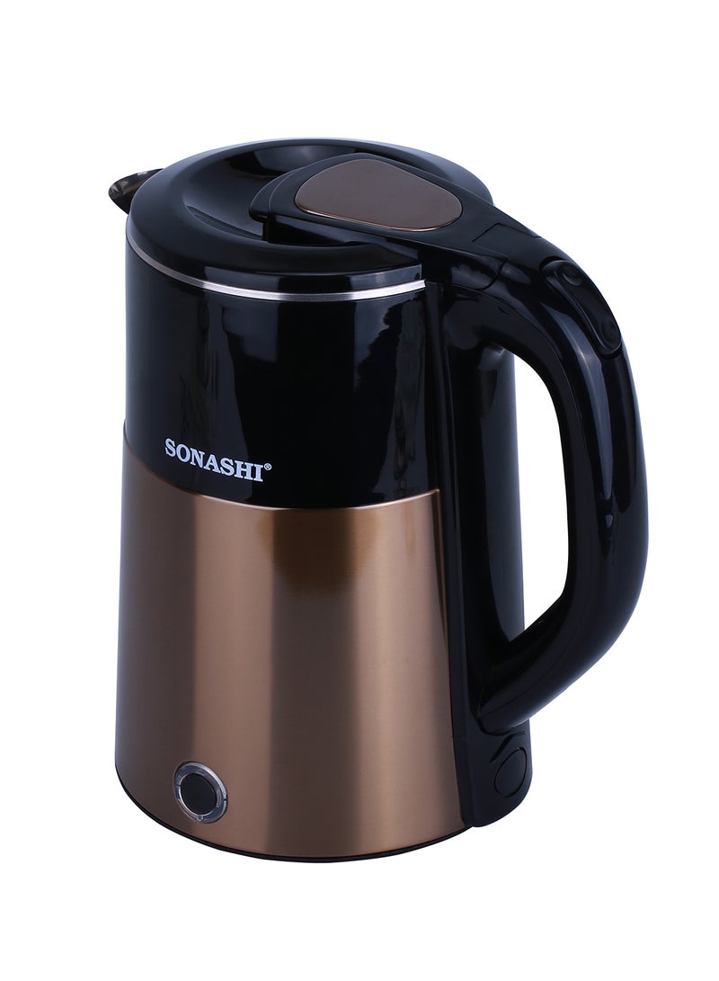 SONASHI 1.8L Cordless Kettle with 360° Swivel Base | Cool Touch Body with Boil Dry Protection | Seamless Inner Body with SS Lid | Auto Cut-off Function | Ideal for Fast Boiling | Tea/Noodles/Egg 1.8 L 2200 W SKT-1803 Red - Image 2
