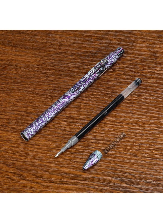 SMOOTHERPRO Titanium Bolt Action Pen - Compatible with Pilot G2 Refills Retractable Ballpoint Pen for Travel, School, Work, Left-Handed Friendly - Minecraft Color - Image 4