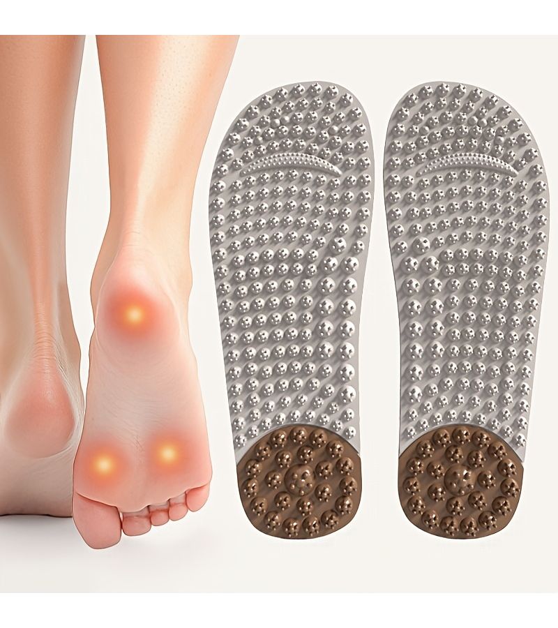 Size 44 Massage Insoles With Hard Particles For Acupoint Stimulation And Pressure Relief - Image 1