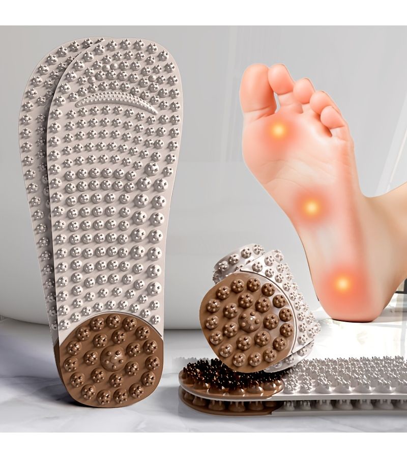 Size 44 Massage Insoles With Hard Particles For Acupoint Stimulation And Pressure Relief - Image 2