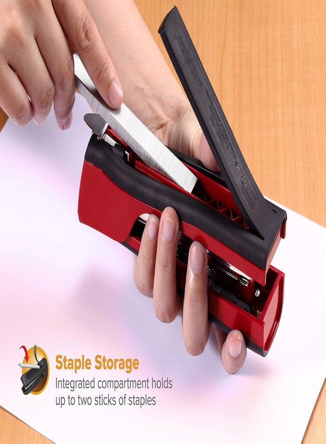 Bostitch Office Dynamo 4 in 1 Standup Stapler, Includes 420 Staples, 20 Sheet Capacity, Integrated Pencil Sharpener, Staple Remover & Staple Storage, Black - Image 3