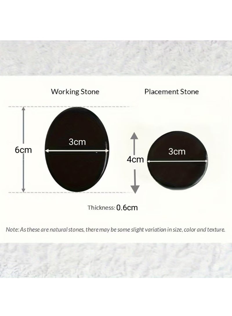 Generic Massage Stone Massage Essential Hot Stones, 6 Pieces Different Size Hot Stone Massage Set Hot Stone Massage Stones for Professional or Home Spa, Foot Warmer, Relaxation, Therapy, Pain Relief  - Image 4
