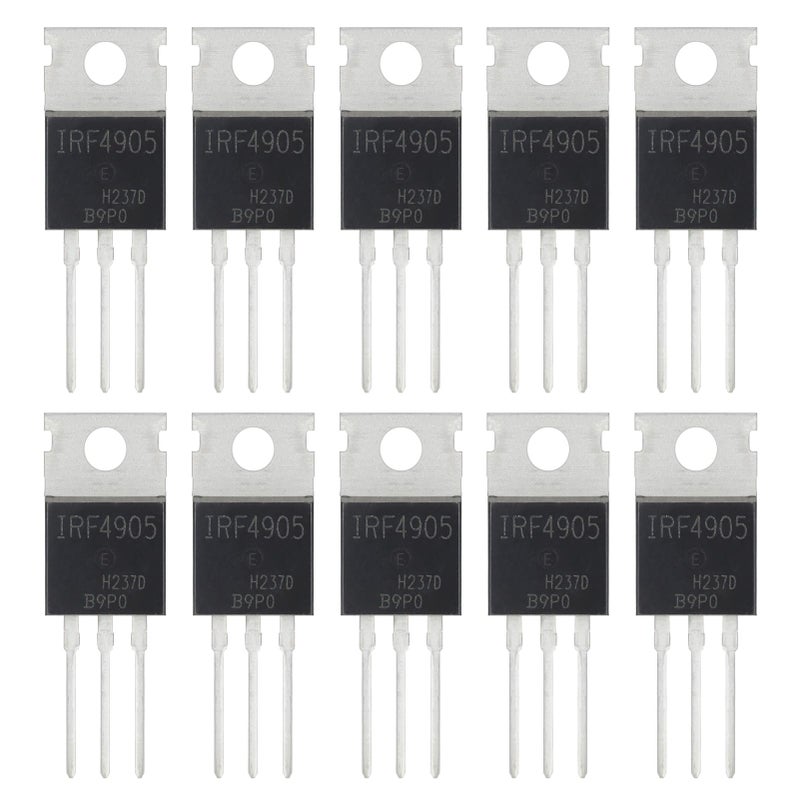 ALLECIN IRF4905 IRF4905P MOSFET Transistors 55V 74A IRF4905PBF P-Channel Power Mosfets Transistor 55 Volt 74 Amp TO-220 (Pack of 10Pcs) - Image 5