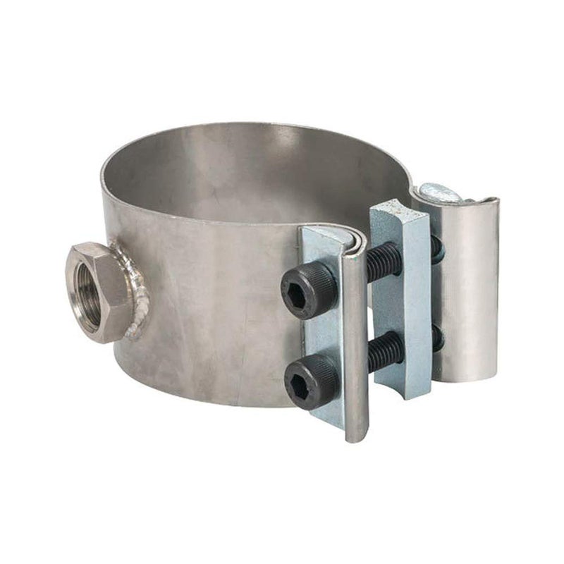 GlowShift 2-3/4" to 3" Clamp-On Wideband Oxygen Sensor Bung Adapter - No Weld Design - Image 1