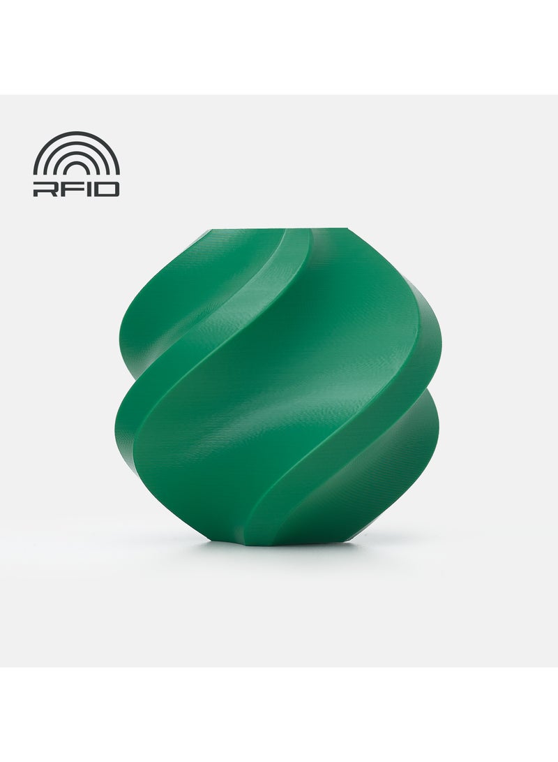 PLA Basic Mistletoe Green (with Spool), 1.75mm, 1KG Green
