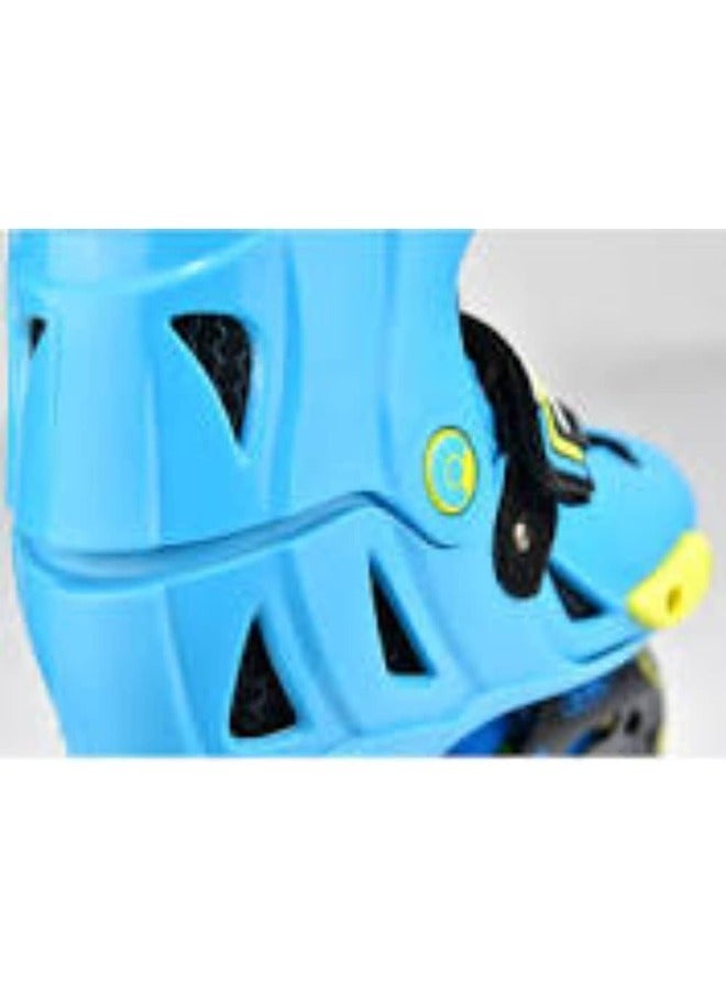 Micro Discovery Blue Inline Skates with Brake Set for Kids (37-40) | Adjustable Inline Roller Skates for Boys Kids & Girls | 7 to 14 Years UnisexOutdoor Skating Shoes | Skates for Kids|Outdoor Skating - Image 3