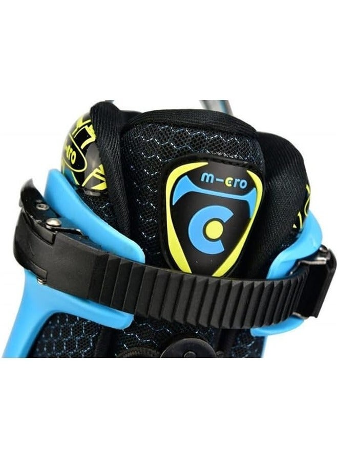 Micro Discovery Blue Inline Skates with Brake Set for Kids (37-40) | Adjustable Inline Roller Skates for Boys Kids & Girls | 7 to 14 Years UnisexOutdoor Skating Shoes | Skates for Kids|Outdoor Skating - Image 5