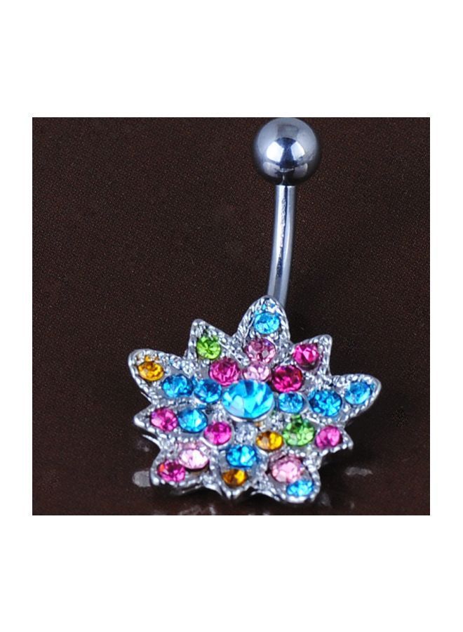 NIBEMINENT Lotus Belly Piercing Button Ring - Image 4