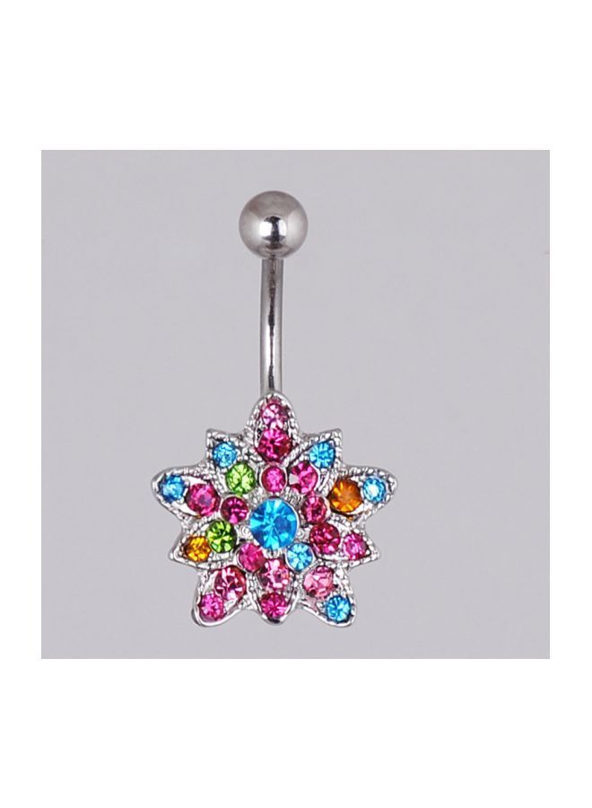 NIBEMINENT Lotus Belly Piercing Button Ring - Image 2