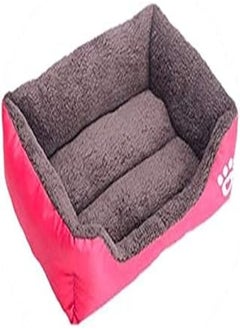 Solid Color Pet Dog Bed Soft PP Cotton Filled Puppy Cat Sofa Bed Warm Pet Cushion Rectangle Cat Dog Mat