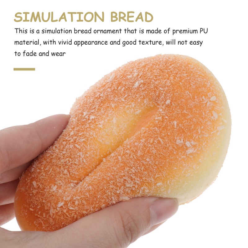 5pcs Vivid Simulation Breads Lovely Fake Bread Props Fake Bread Adorns - Image 3