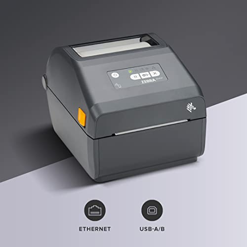 Zebra Technologies ZEBRA ZD421 Direct Thermal Desktop Printer 203 dpi Print Width 4-inch Wired USB and Ethernet Connectivity ZD4A042-D01E00EZ, No Thermal Ribbon Required - Image 2