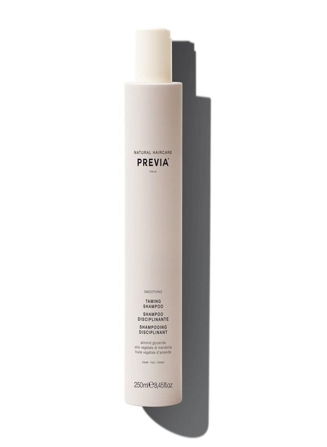 PREVIA Smoothing Taming Shampoo Anti-Frizz Shampoo with Almond Extract Vegan Sulfate Free Hydrating Formula for Smooth Manageable Hair Static Control Frizz-Free Results 8.45 oz - Image 1