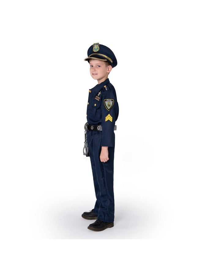 JOYIN Toy Halloween Toddler Police Costume, Police Officer Costume for Boys, Kids Cop Outfit with Toy Accessories for Unisex Halloween Pretend Roleplay, Themed Party (3T, 3-4 yrs) - Image 4