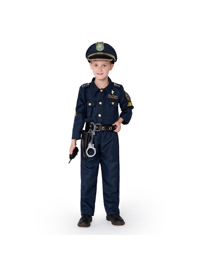 JOYIN Toy Halloween Toddler Police Costume, Police Officer Costume for Boys, Kids Cop Outfit with Toy Accessories for Unisex Halloween Pretend Roleplay, Themed Party (3T, 3-4 yrs) - Image 3