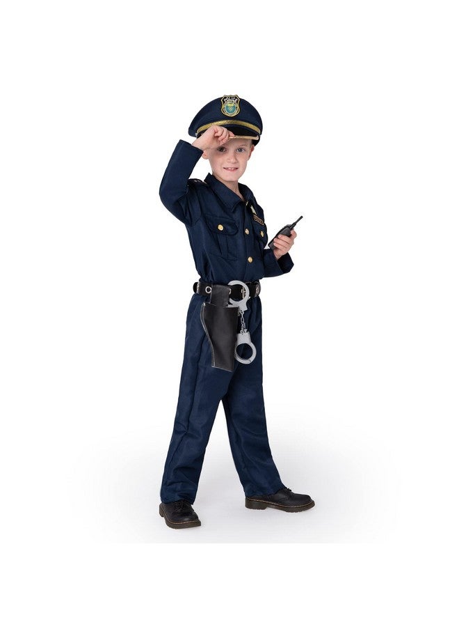 JOYIN Toy Halloween Toddler Police Costume, Police Officer Costume for Boys, Kids Cop Outfit with Toy Accessories for Unisex Halloween Pretend Roleplay, Themed Party (3T, 3-4 yrs) - Image 2