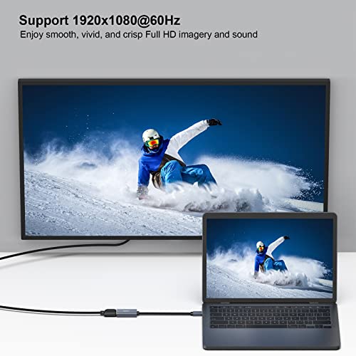 BENFEI 2 Pack Mini DisplayPort to HDMI Adapter 4K, Thunderbolt 2 to HDMI Adapter Compatible for MacBook Air/Pro, Microsoft Surface Pro/Dock, Monitor, Projector[Gold-Plated Connectors& Aluminium Shell] - Image 5
