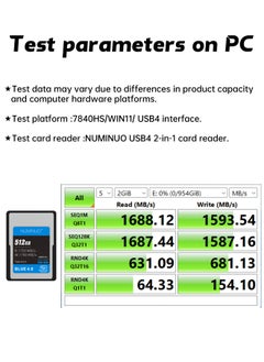 NUMINUO 512GB Cfexpress 4.0 Type A Memory Card Professional Grade, up to 1750MB/s Read and 1780MB/s Write Speed, High Performance, Compatible with Sony Cameras  - Image 2
