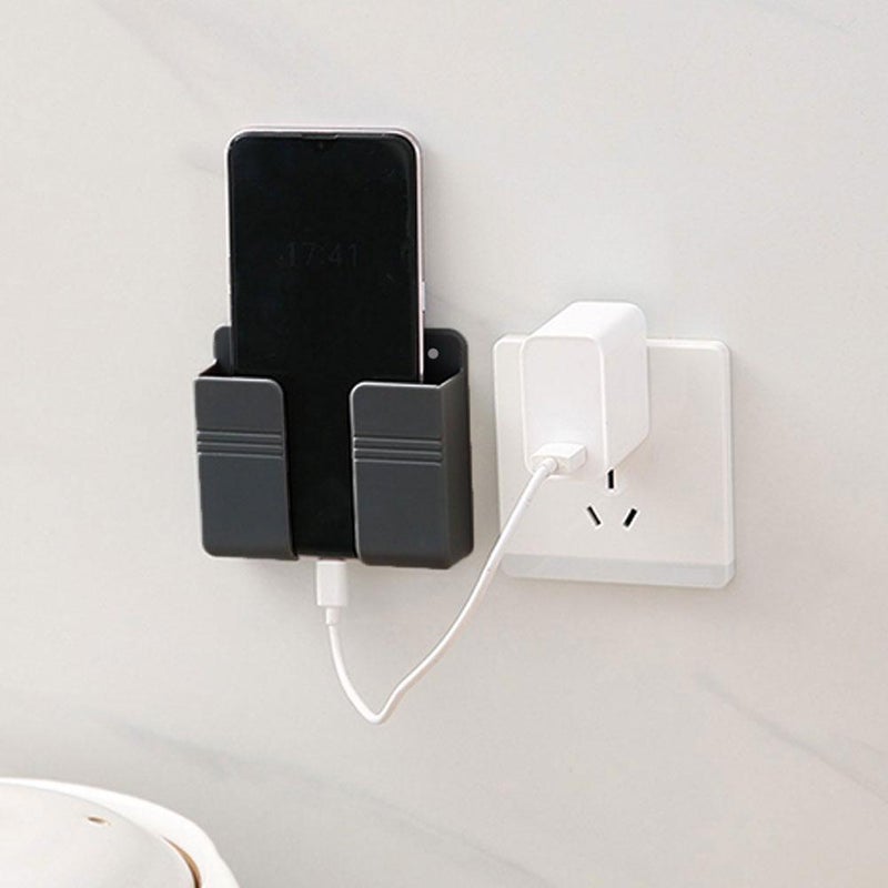 Wall-mounted phone holder, wall-mounted phone charging rack, wall-mounted, bedside, adhesive, bathroom, kitchen bracket - Image 4