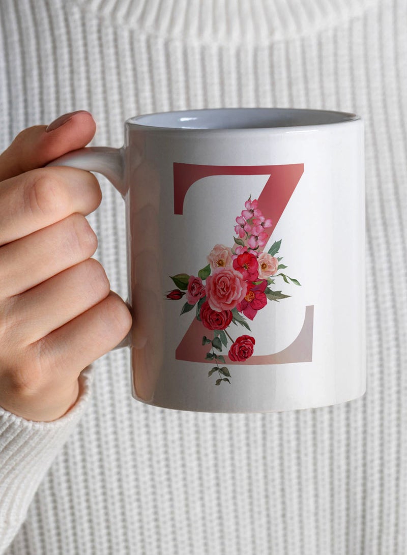 لوحة كوب سيراميك  أونصة بتصميم حرف  على الجانبين - Image 4