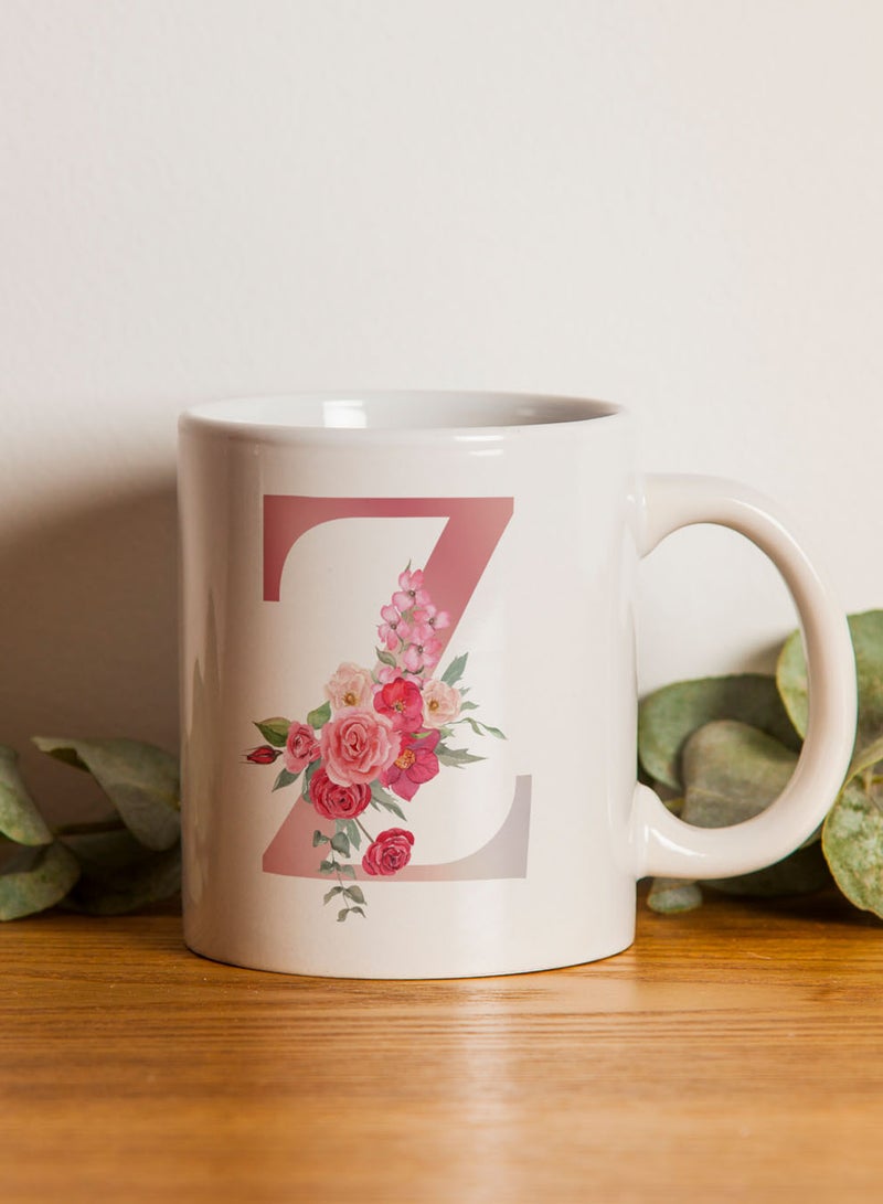 لوحة كوب سيراميك  أونصة بتصميم حرف  على الجانبين - Image 3