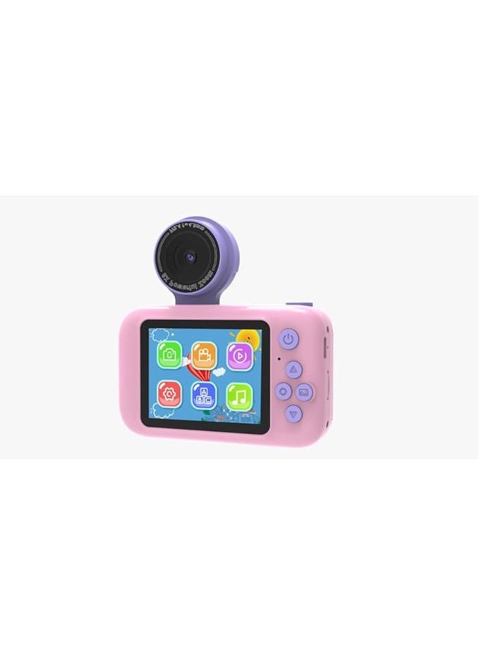 porodo Kids Flip Digital Camera With Tripod Stand and 2.4" Wide Screen / 4H Battery Life / 48MP Image Resolution / 180° Flip Lens - Blue  - Image 2