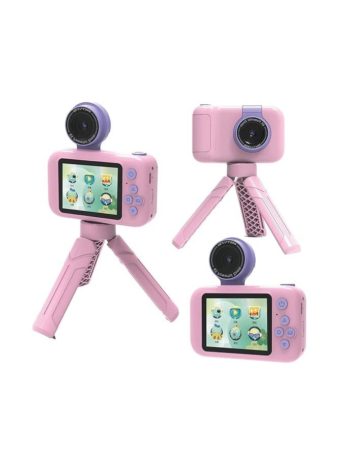 porodo Kids Flip Digital Camera With Tripod Stand and 2.4" Wide Screen / 4H Battery Life / 48MP Image Resolution / 180° Flip Lens - Blue  - Image 5