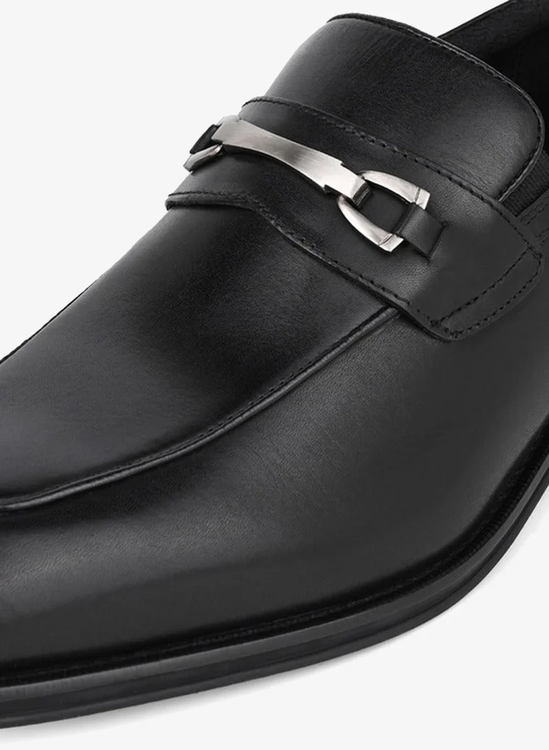 DUCHINI BLACK Men Leather Slip-On Loafers for Men | Best Price UAE