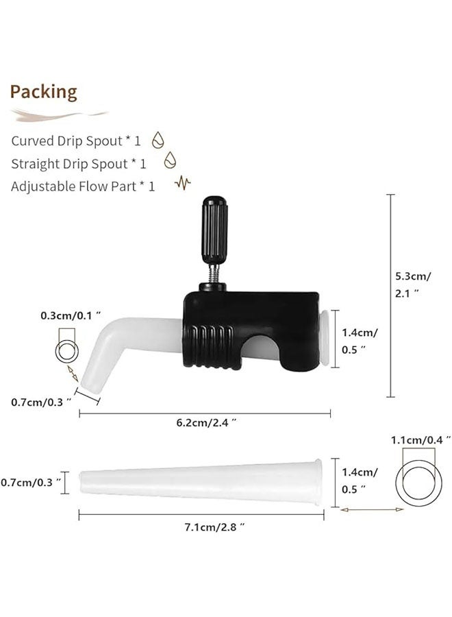 Coffee Dripping Jugs Pot Restrictor, Adjustable Water Flow Pourers, Silicone Coffee Pot Extended Nozzle for Electric Coffee Kettle, Gooseneck Kettle - Image 5