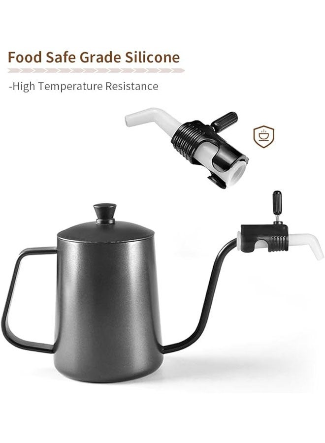 Coffee Dripping Jugs Pot Restrictor, Adjustable Water Flow Pourers, Silicone Coffee Pot Extended Nozzle for Electric Coffee Kettle, Gooseneck Kettle - Image 3