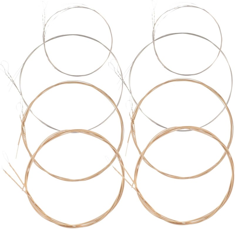 1set Stainless Steel Mandolin Replacement Strings Smooth for Crisp Sound Essential Mandolin Accessory for Musicians String Configuration - Image 1