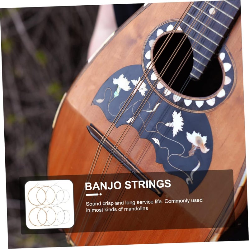 1set Stainless Steel Mandolin Replacement Strings Smooth for Crisp Sound Essential Mandolin Accessory for Musicians String Configuration - Image 5