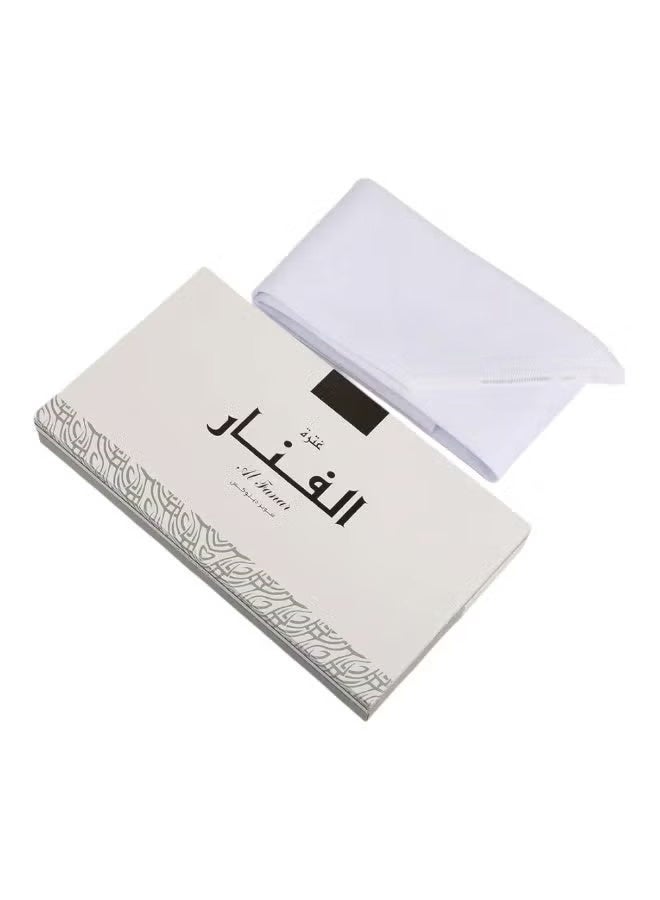 Al Fanar Kuwaiti Men's White Ghutra – Soft Japanese Fabric - Image 1