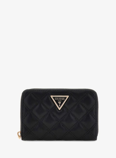 محفظة جيولي متوسطة بسحاب حول تصميم ثنائي الطي