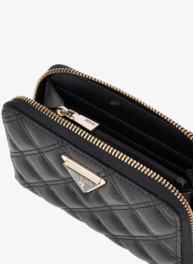 جس محفظة جيولي متوسطة بسحاب حول تصميم ثنائي الطي