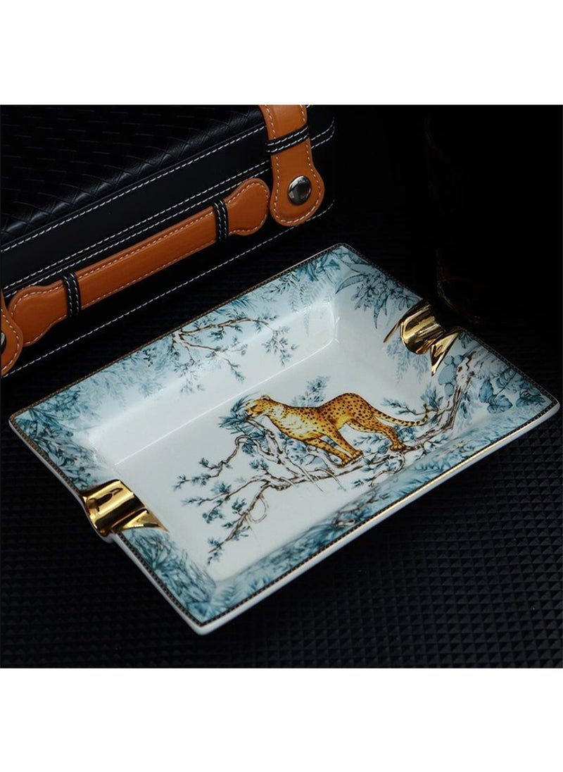 Leopard Gold Porcelain Cigar Ashtray - Elegant and Exotic Design - pzsku/ZF9FD7722D87C1DC2C262Z/45/_/1733474558/555f9656-8c7b-45f3-8b3c-bf1d439124d0