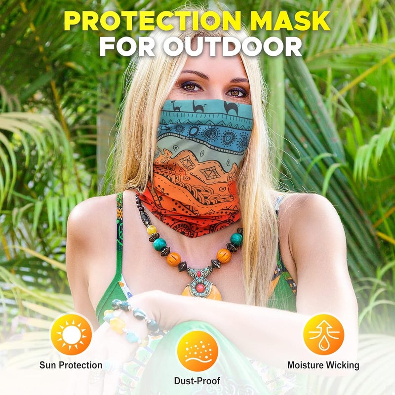 JOEYOUNG Headwear, Bandana, Neck Gaiter Head Wrap Headband Balaclava Magic Scarf - Image 5