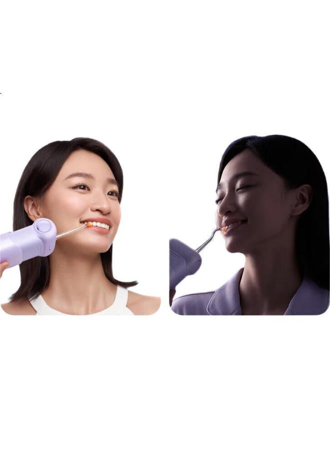 usmile Smile Plus Water Flosser Dental Irrigator Portable Expandable Water Flosser C10S Water Orchid Purple Valentine'S Day Gift - Image 1